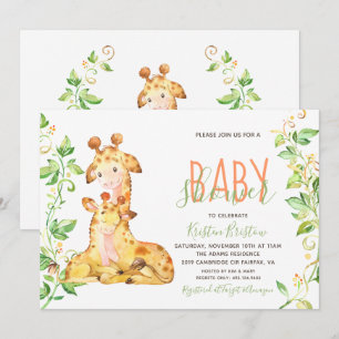 Giraffen-Tier-Babyparty-Einladung Einladung