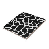 Giraffen-Tierdruck-Schwarzweiss-Entwurf Fliese (Seite)