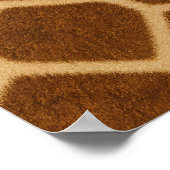 Giraffen-Tiermuster Poster (Ecke)