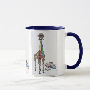 Giraffen-tragende Krawatten Tasse