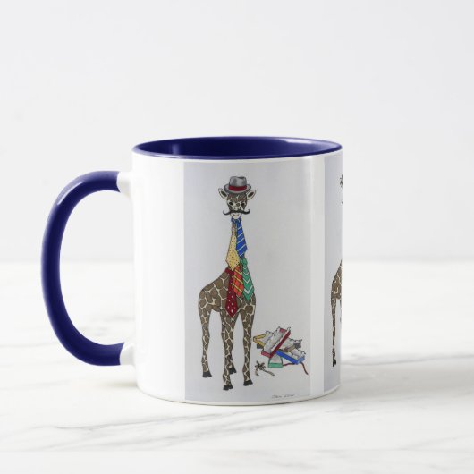 Giraffen-tragende Krawatten Tasse (Links)