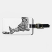 Giraffen-u. Kalb-Gepäckanhänger Gepäckanhänger (Vorderseite horizontal)