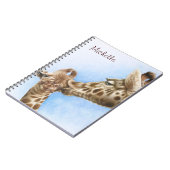 Giraffen-u. Kalb-Notizbuch Notizblock (Linke Seite)