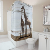 Giraffen- u. KalbDuschvorhang Duschvorhang (Beispiel)