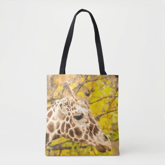 Giraffen und Blätter Tasche (Vorderseite)