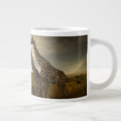 Giraffen und die Landschaft Jumbo-Tasse (Rechts)