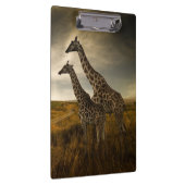 Giraffen und die Landschaft Klemmbrett (Rechts)