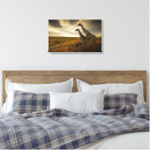 Giraffen und die Landschaft Leinwanddruck (Insitu (Schlafzimmer))