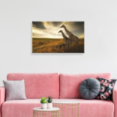 Giraffen und die Landschaft Leinwanddruck (Insitu (Wohnzimmer))
