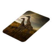 Giraffen und die Landschaft Magnet (Linke Seite)