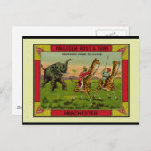 Giraffen und Elephant Postkarte (Vorne/Hinten)
