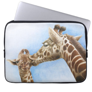 Giraffen-und Kalb-Elektronik-Tasche Laptopschutzhülle