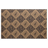 Giraffen-und Tier-Druck-Diamant-Muster Stoff (Fat Quarter (45,7 x 55,9 cm))