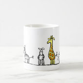 Giraffen- und Zebras-Tasse Kaffeetasse (Mittel)