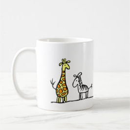 Giraffen- und Zebras-Tasse Kaffeetasse