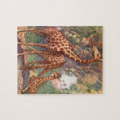 Giraffen von Louis Sargent, Vintage afrikanische T Puzzle (Horizontal)