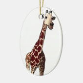 Giraffen-Weihnachtsverzierung Keramik Ornament (Links)