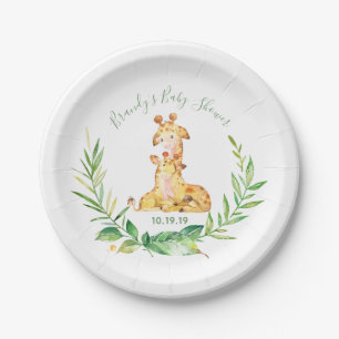 Giraffen-Zoo-Dschungel-Tier-Babyparty Pappteller