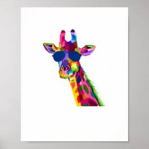 Giraffen Zoo Wärter Safari Tier Giraffe Poster