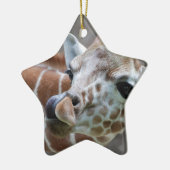 Giraffen-Zunge-Verzierung Keramik Ornament (Links)