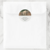 Giraffenadressmarken Runder Aufkleber (Tasche)