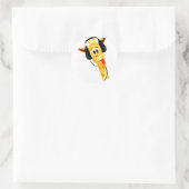 Giraffenaufkleber Runder Aufkleber (Tasche)