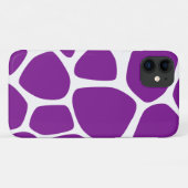 Giraffenausdruck, Lila Giraffe, Tierausdruck Case-Mate iPhone Hülle (Rückseite (Horizontal))