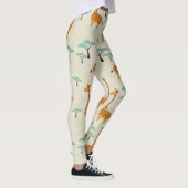 Giraffenbaumstruktur Vintage Muster. Leggings (Rechts)