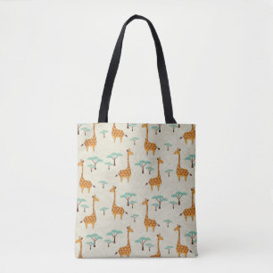 Giraffenbaumstruktur Vintage Muster. Tasche