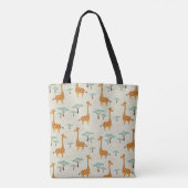 Giraffenbaumstruktur Vintage Muster. Tasche (Rückseite)