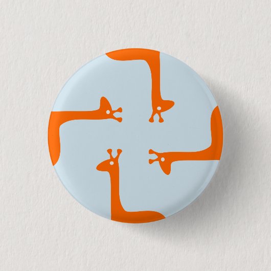 Giraffendesign Button (Vorderseite)