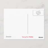 Giraffendesign Postkarte (Rückseite)