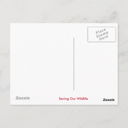 Giraffendesign Postkarte (Rückseite)