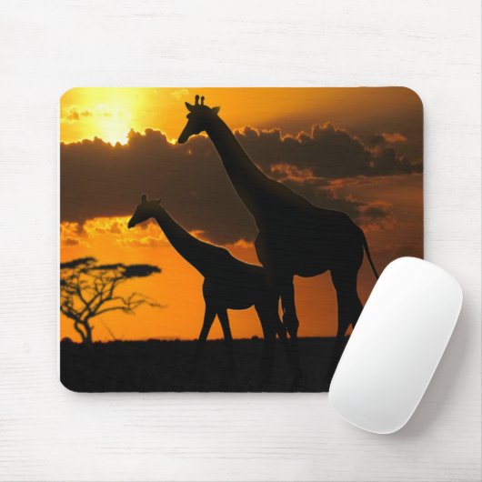 Giraffenfamilie 2 mousepad (Mit Mouse)
