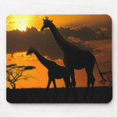 Giraffenfamilie 2 mousepad (Vorne)
