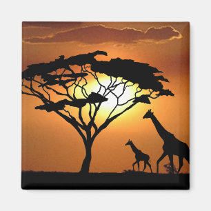 Giraffenfamilie Magnet