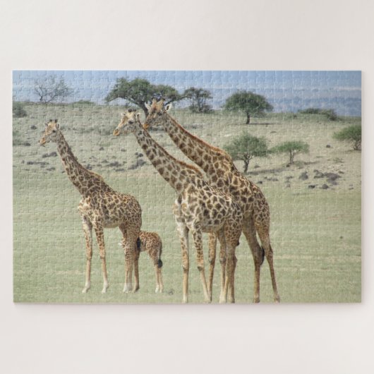 Giraffenfamilie Puzzle (Horizontal)