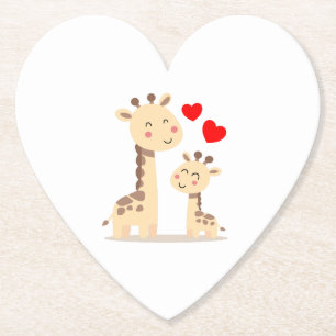 Giraffenfamilie Untersetzer