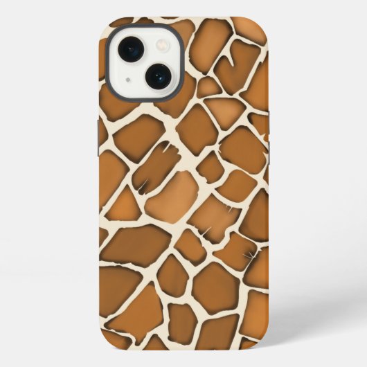 Giraffenfell-Musterdruck iPhone Hülle (Rückseite)