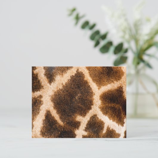 Giraffenfellmuster Postkarte (Stehend Vorderseite)