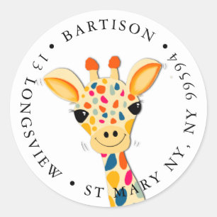 Giraffenfirma Classic Round Sticker