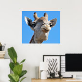 Giraffenfotografie Poster (Heimbüro)