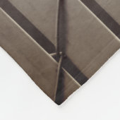 Giraffenfotografie - Vintager Stil Fleecedecke (Ecke)