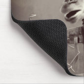 Giraffenfotografie - Vintager Stil Mousepad (Ecke)