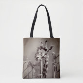Giraffenfotografie - Vintager Stil Tasche (Vorderseite)