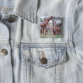 Giraffengruppe oder Herde w/ Young, Giraffa Button (Beispiel)
