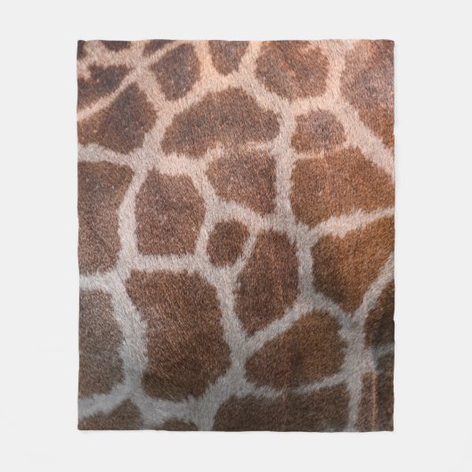 Giraffenhauttextur Fleecedecke (Vorderseite)