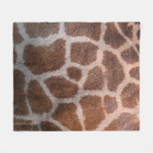 Giraffenhauttextur Fleecedecke (Vorderseite (Horizontal))