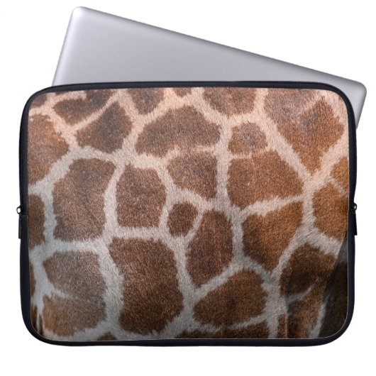 Giraffenhauttextur Laptopschutzhülle (Vorderseite)