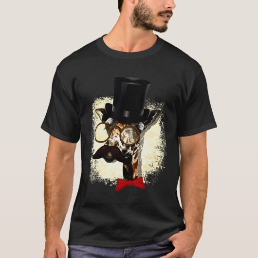 Giraffenhut und Big Mustache T-Shirt (Vorderseite)